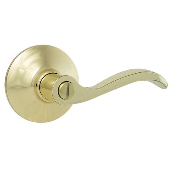 Naples Polished Brass Bed/Bath Door Lever (32LYE701B) Naples Polished Brass Bed/Bath Door Lever (32LYE701B)